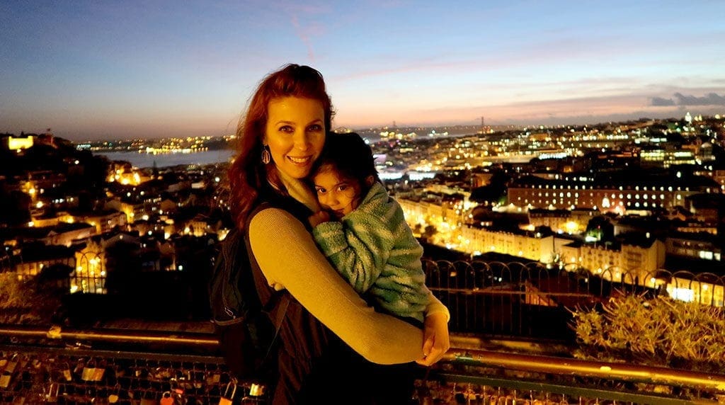 Lisbon view from Miradouro