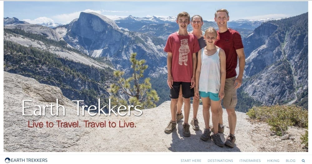 Website snapshot- Earth Trekkers- best itineraries Florence