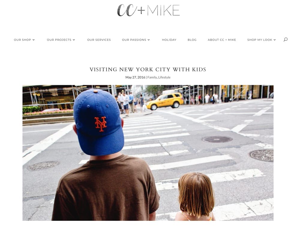 CC and Mike blog on Visiting New York City with kids