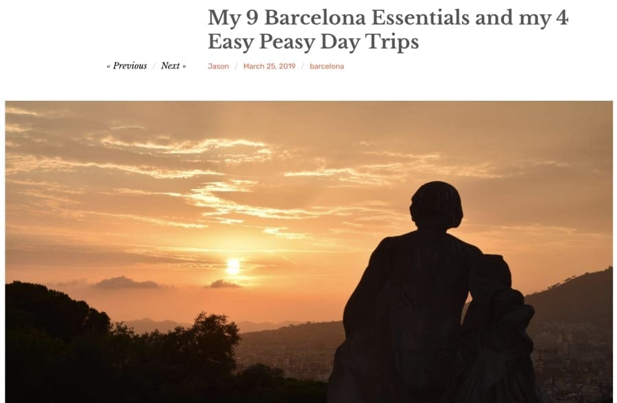 Website snapshot - Daddy Travels