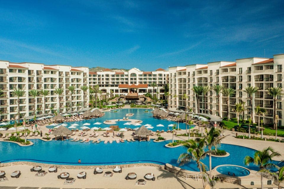 The Hyatt Ziva Los Cabos, featuring its extensive grounds and four pools.