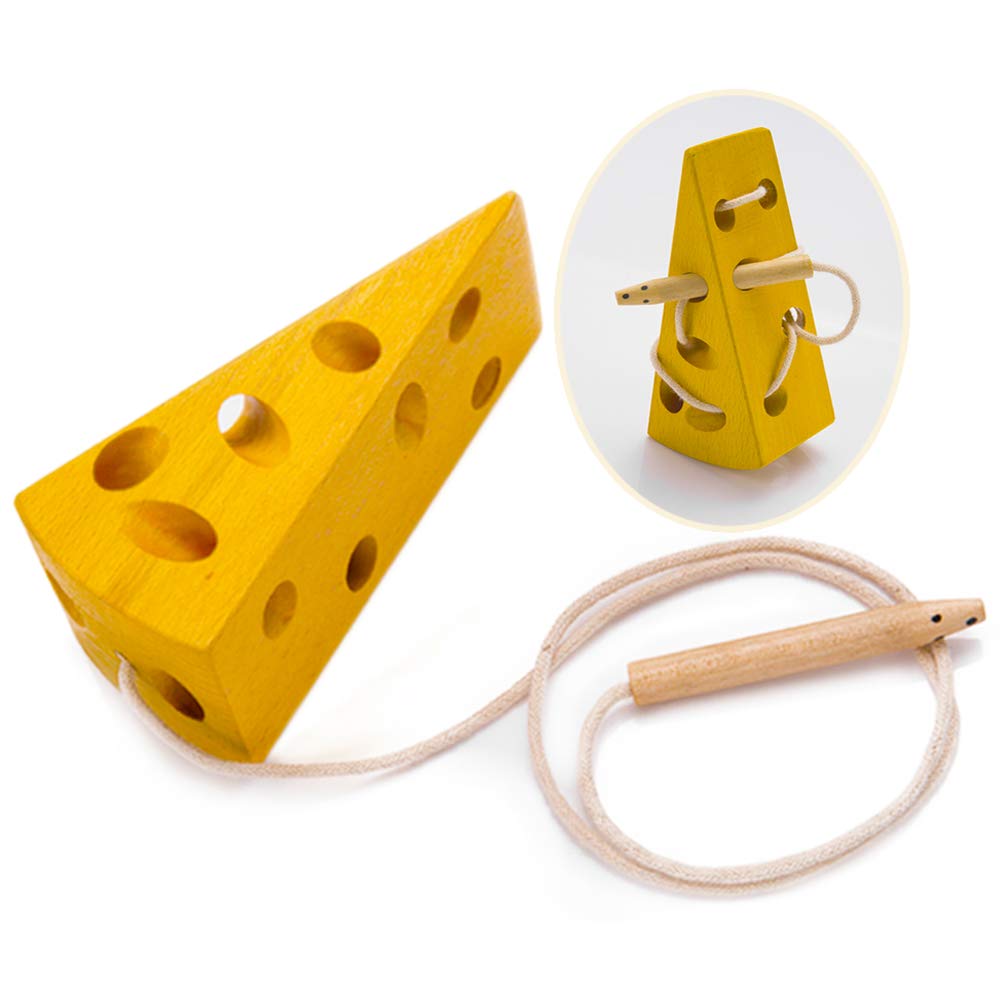 Montessori Lacing Toy for traveling with toddlers.