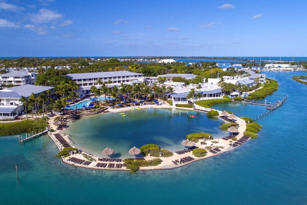 An aerial view of Photo Courtesy: The Hawks Cay Resort.