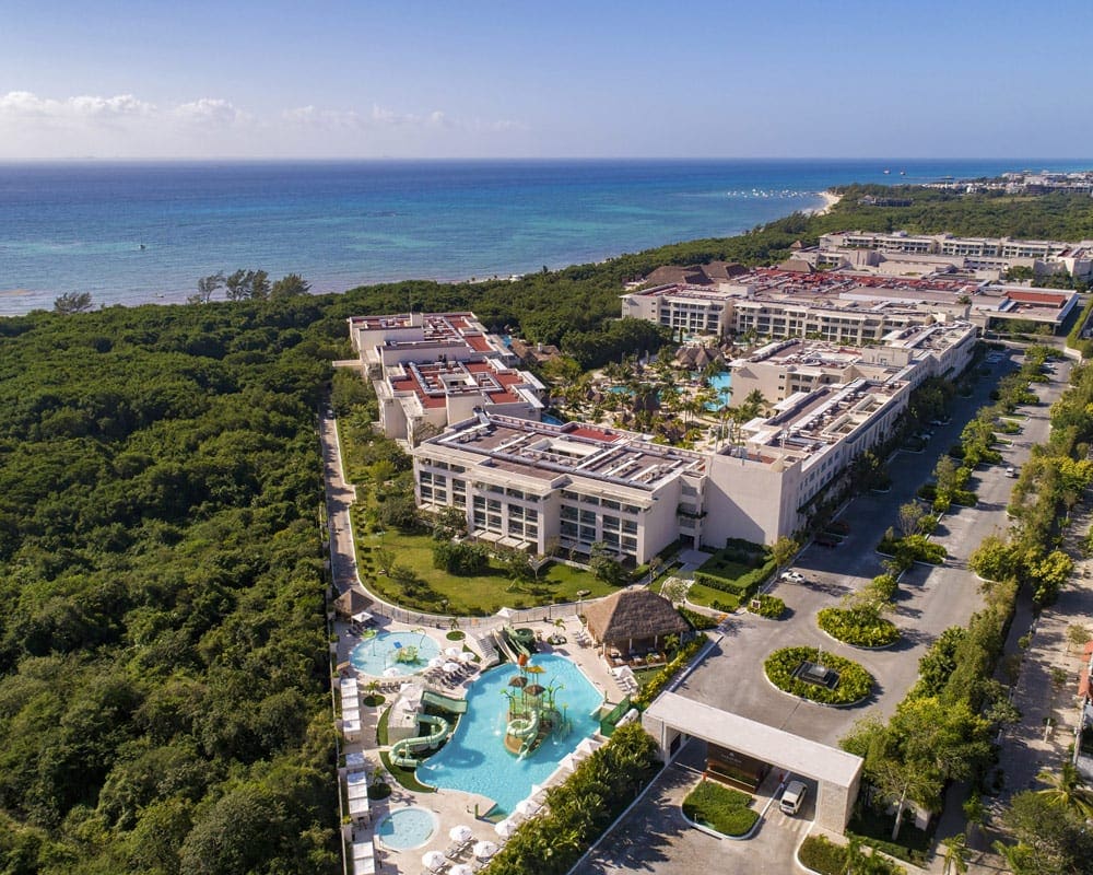 An aerial view of Paradisus Playa del Carmen.