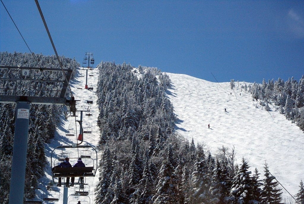 ski lift and mountain