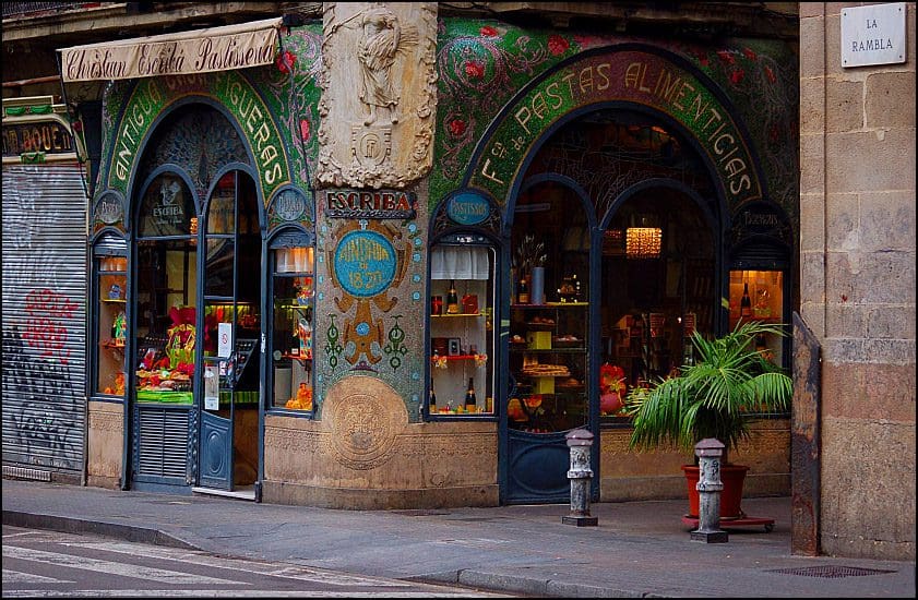 Picture of Escriba Pastry Shop in Barcelona, one of the best places to eat with kids.