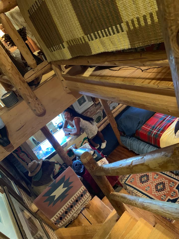 A young girl is exploring one of the rooms at the O Street Museum in the Mansion®.