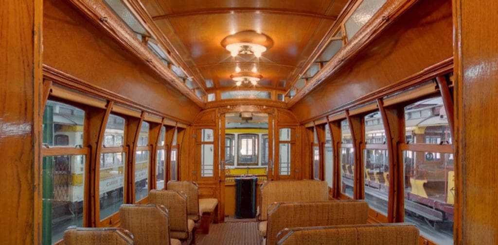 A train exhibit at the Museu da Carris in Lisbon.