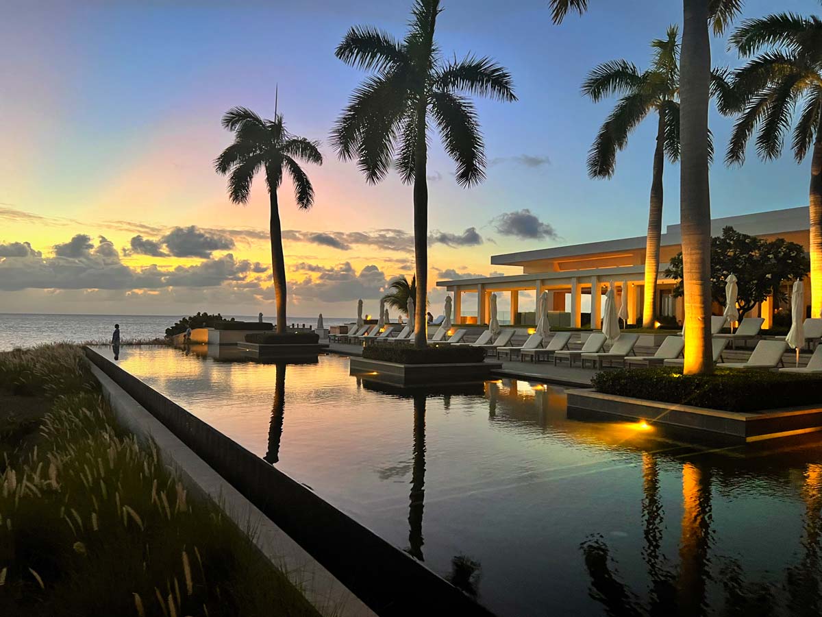 A large adult lounge pool at Four Seasons Resort and Residences Anguilla.