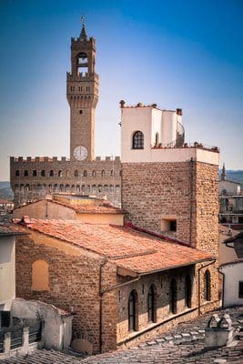 The exterior of Hotel Torre Guelfa in Florence.