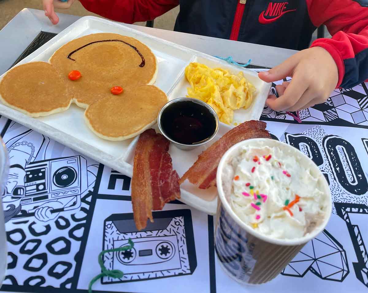 A lovely plate filled with fun foods at Toast, one of the best restaurants for families in Temecula.