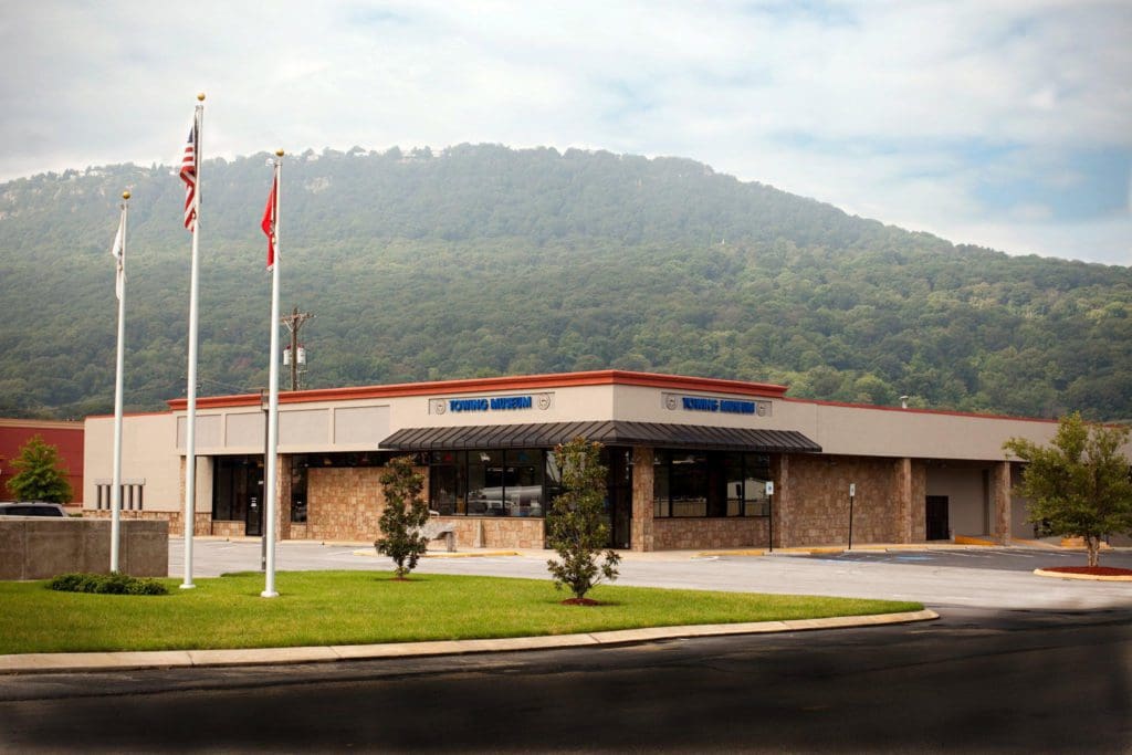 The exterior entrance to The International Towing & Recovery Museum.