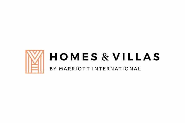 The logo for HOMES & VILLAS by Marriott International, offering one of the best Black Friday Deals for Family Travel.