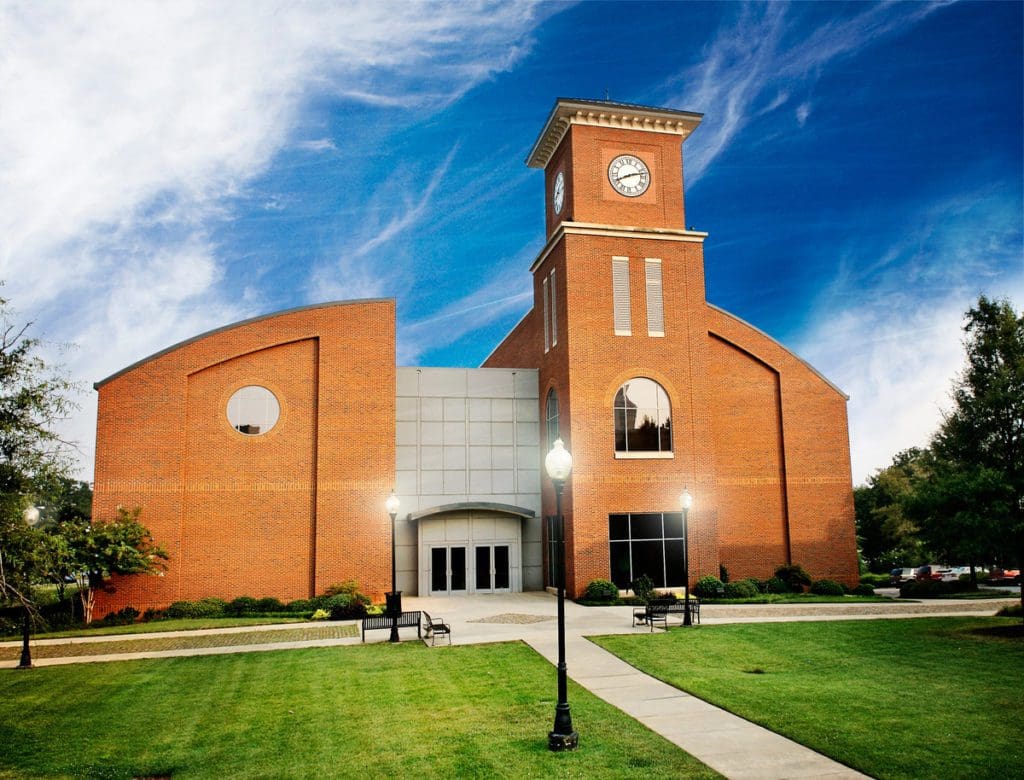 The exterior of the large Upcountry History Museum on a sunny day.