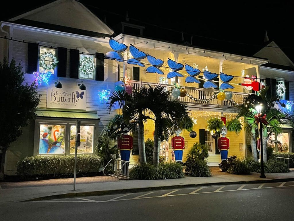 The exterior to the Butterfly Conservancy in Key West.