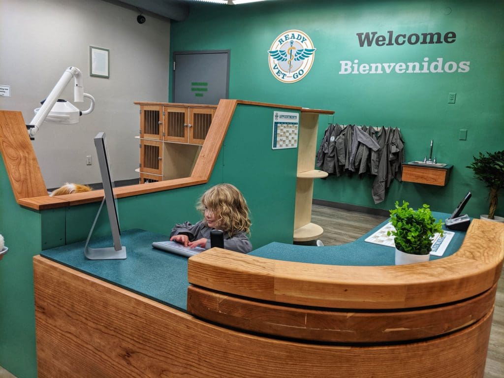 A young girl plays in an exhibit at Children's Museum of Denver.