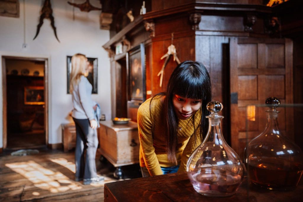 Visitors view an exhibition in the Westfries Museum in Hoorn, one of the best places to visit in the Netherlands with kids.