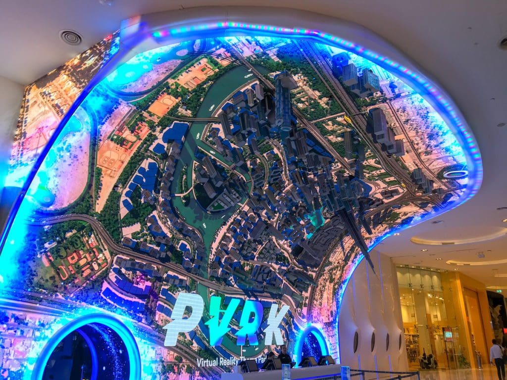 The entrance to Play DXB in the Dubai Mall.