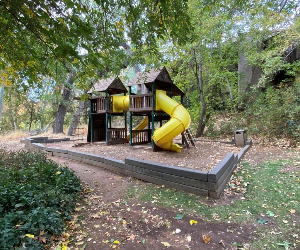 The outdoor playground at Best Western Plus Arroyo Roble Hotel & Creekside Villas.