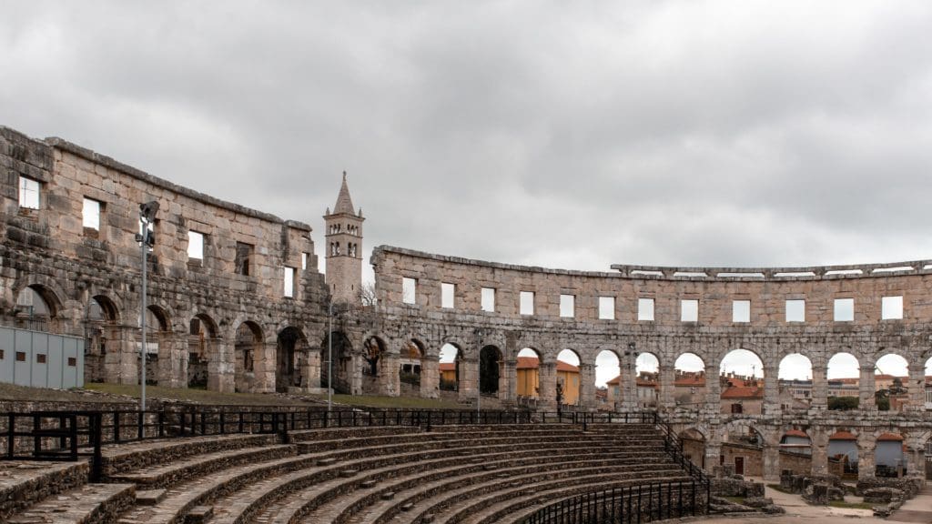 An ancient building in Pula.