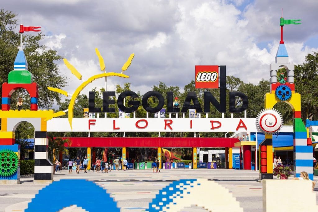 The entrance to LEGOLAND Florida. 