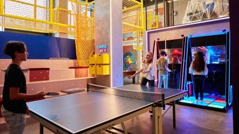 Kids play together at the kids' club at Caesars Palace Dubai.