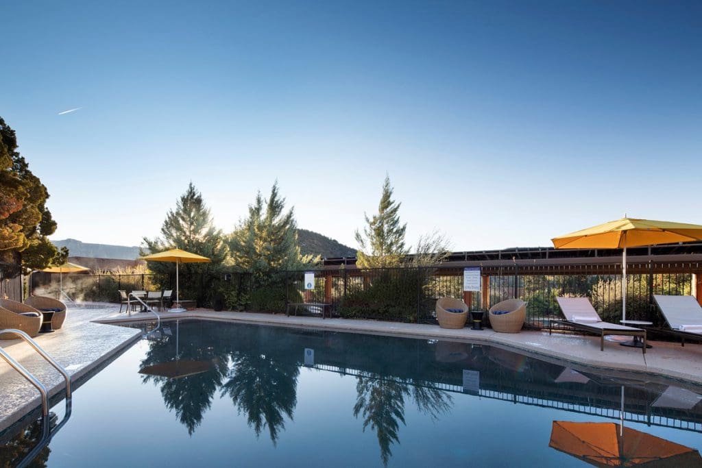 The outdoor pool at Sky Rock Sedona.