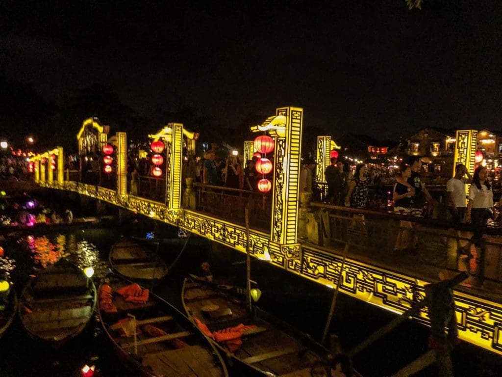 The lantern festival lights at Hội An.
