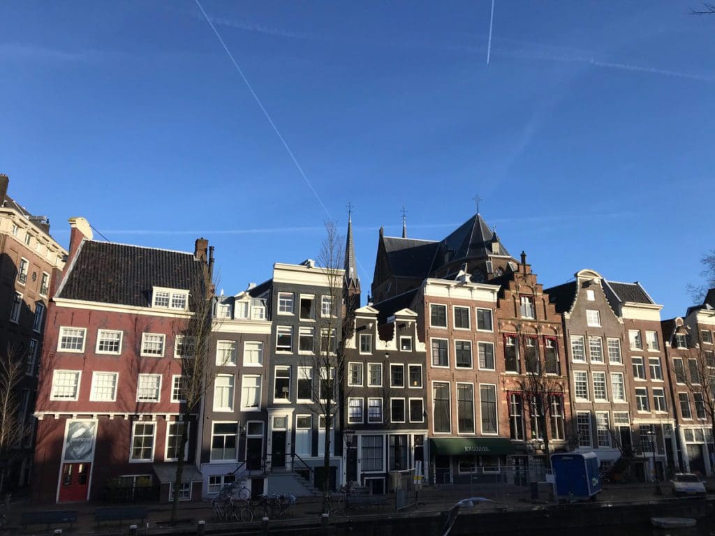 A beautiful neighborhood in Amsterdam.