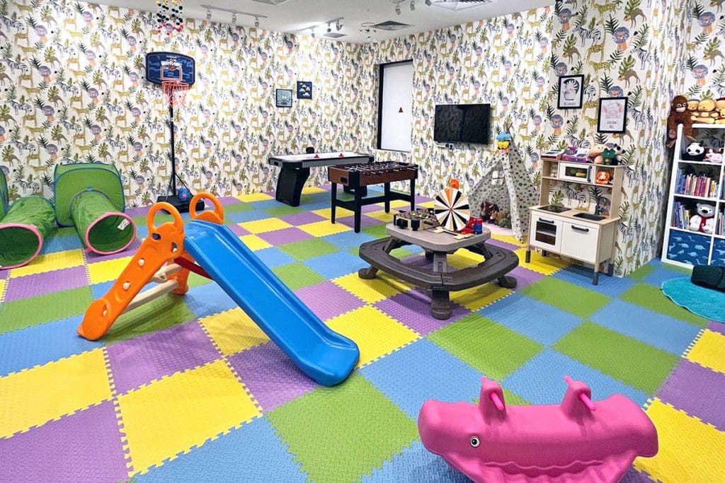 Inside the vibrant kids' club at PARKROYAL Collection Marina Bay.