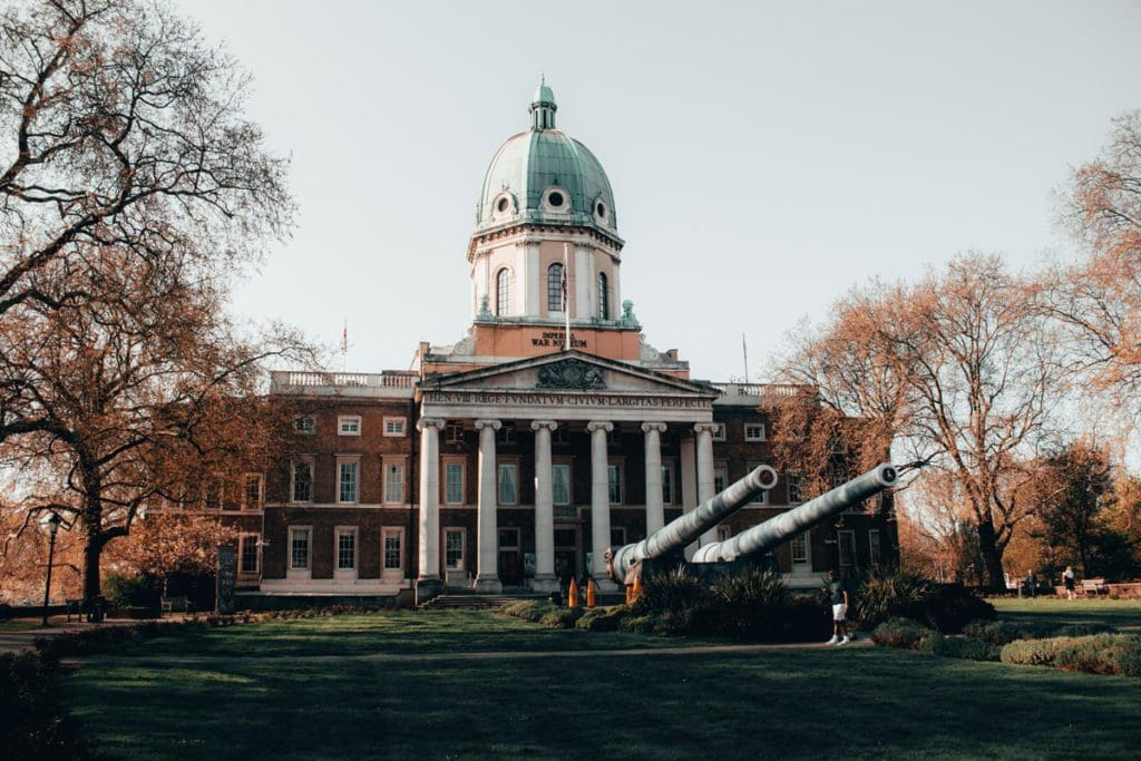 The exterior of Imperial War Museum, one of the best museums in London for kids.