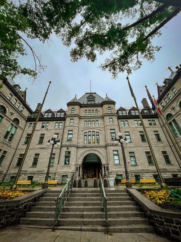 A grand building in Old Quebec.