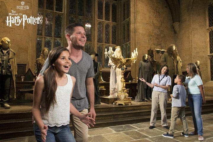 Kids enjoy a Harry Potter tour in London.