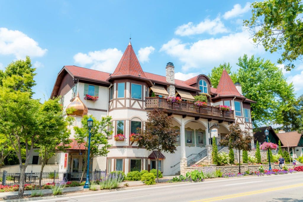 A lovely European-style house in Frankenmuth, Michigan.