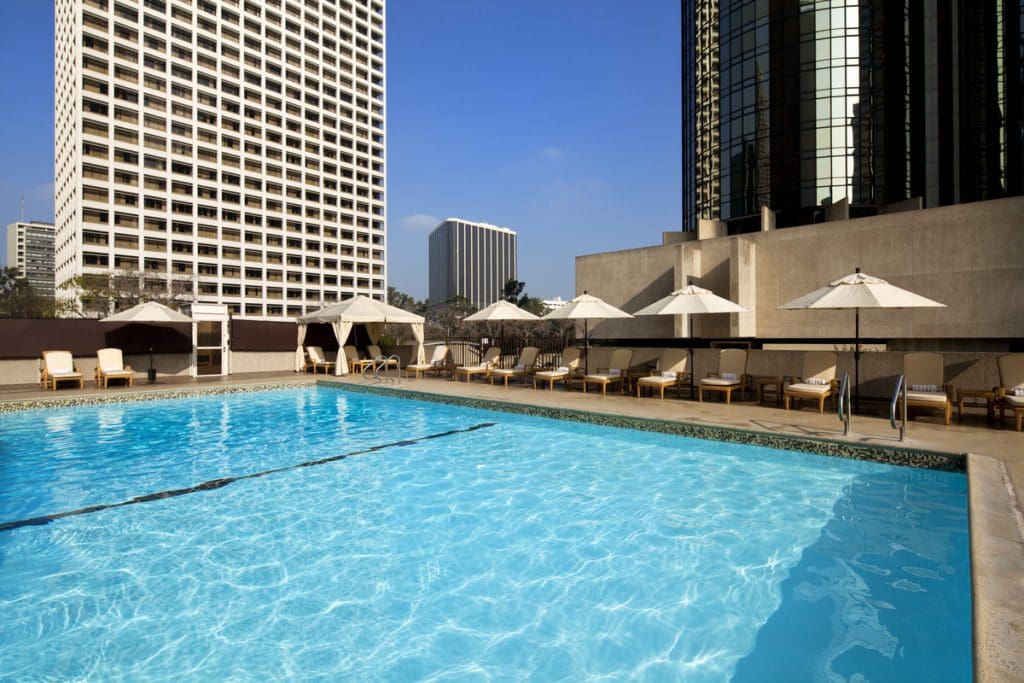 The outdoor pool at Photo Courtesy: The Westin Bonaventure Hotel & Suites, Los Angeles.
