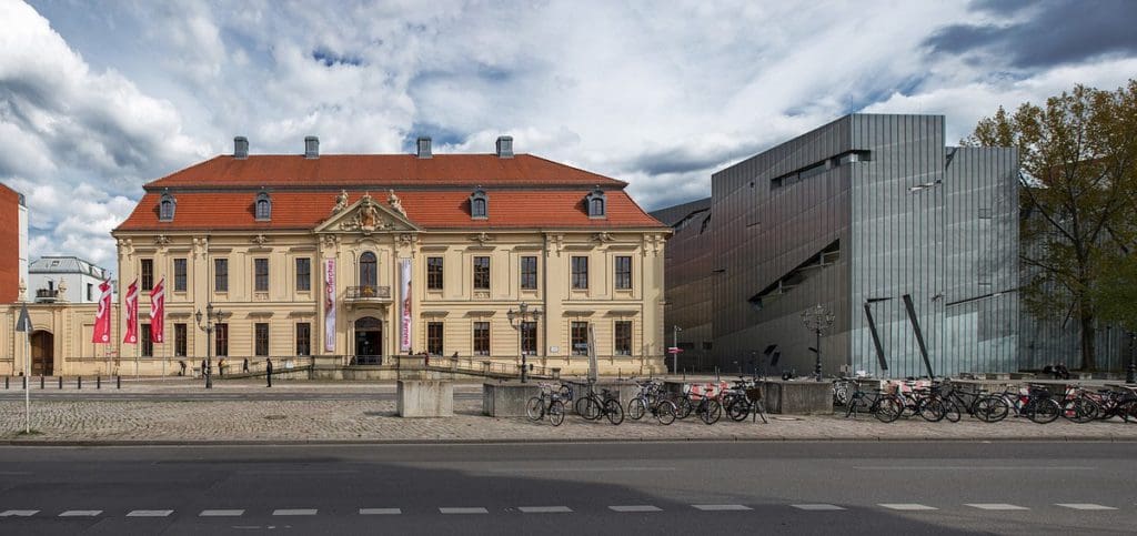 The exterior of the Jewish Museum and the Libeskind Building, a great idea when planning a Berlin itinerary with kids.