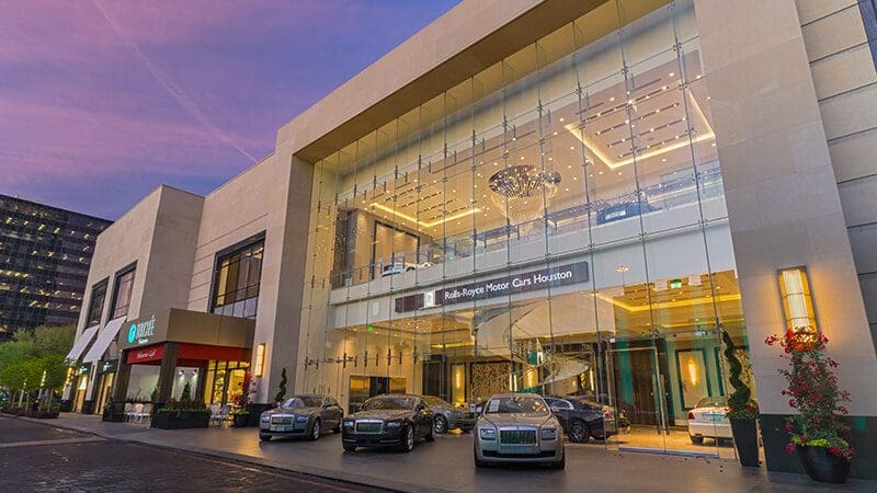 The exterior entrance to The Post Oak Hotel at Uptown Houston.