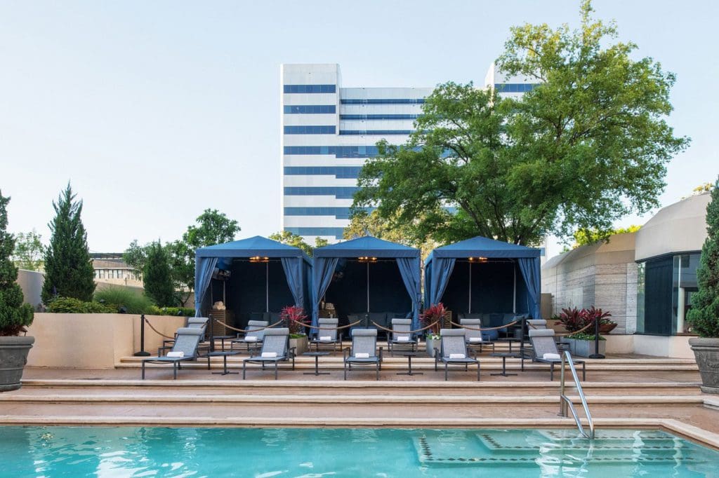 The outdoor pool at The St. Regis Houston.