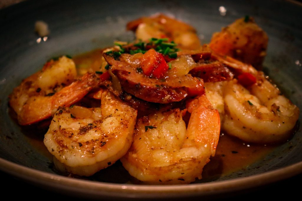 A shrimp dish from Cedar + Stone in the Mall of America.
