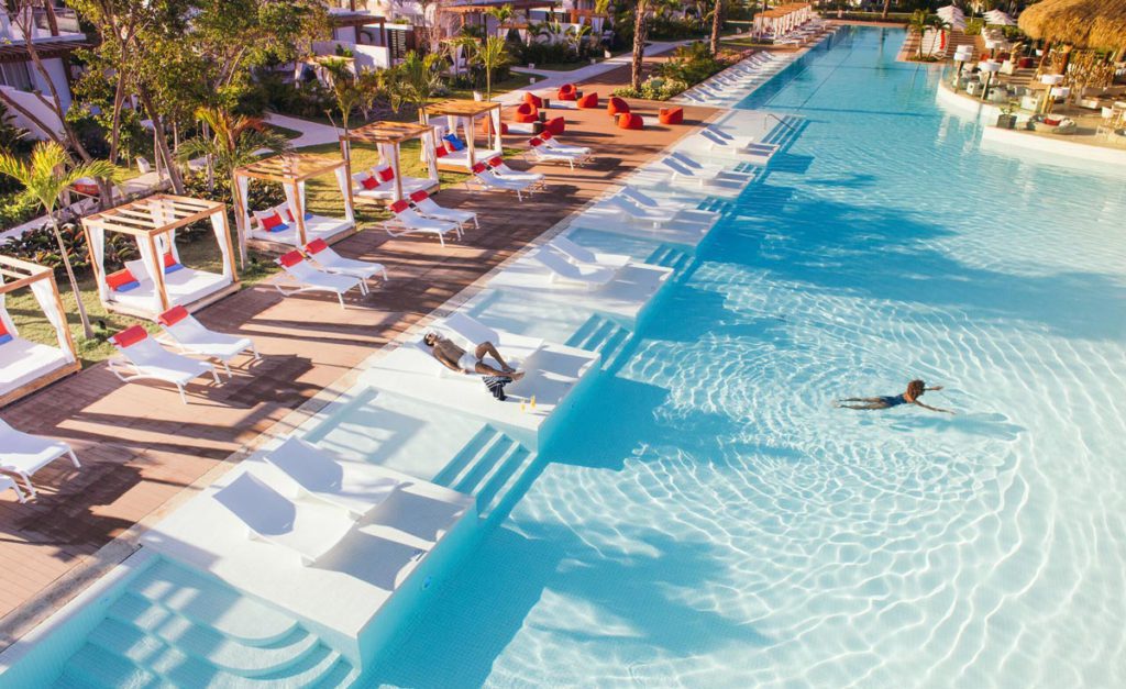 The outdoor pool at Club Med Punta Cana in the Dominican Republic