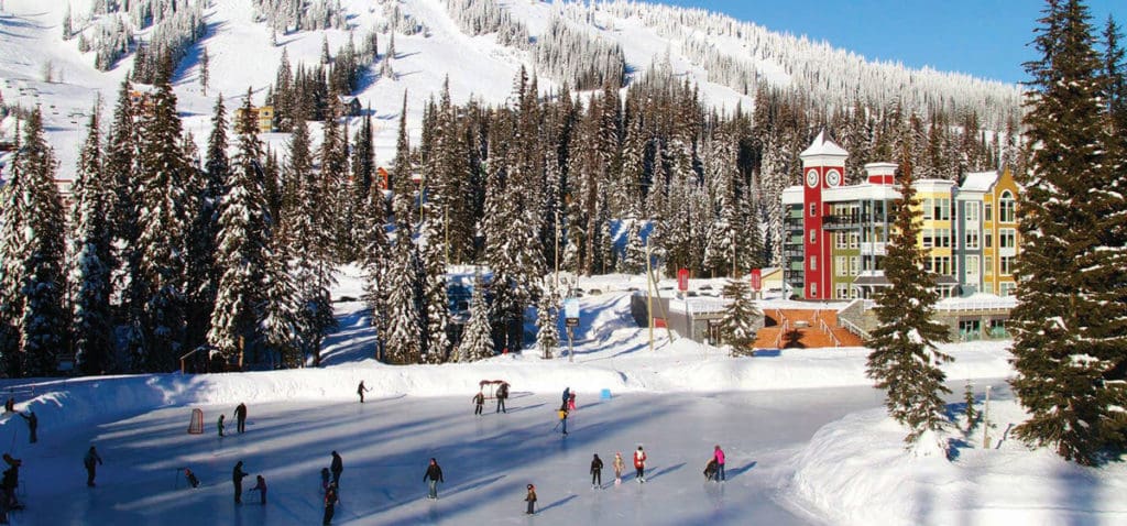 Skiers enjoying time on the slopes at SilverStar Mountain Resort