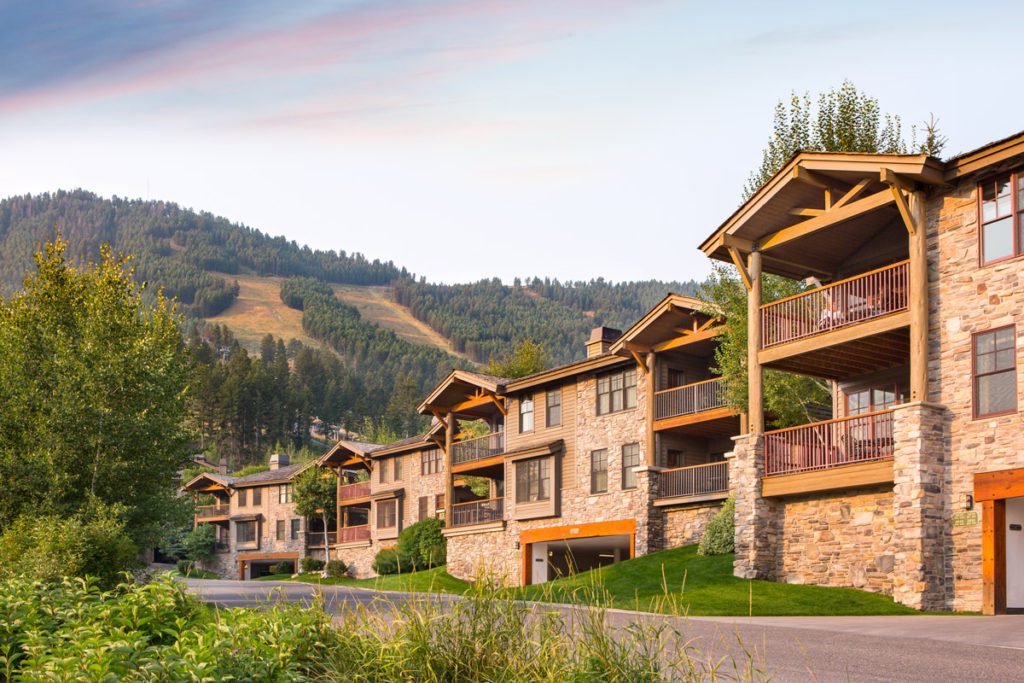 A view of the condos at the Snow King Resort in Jackson Hole