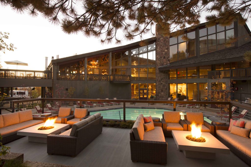 The outdoor pool at Snow King Resort in Jackson Hole