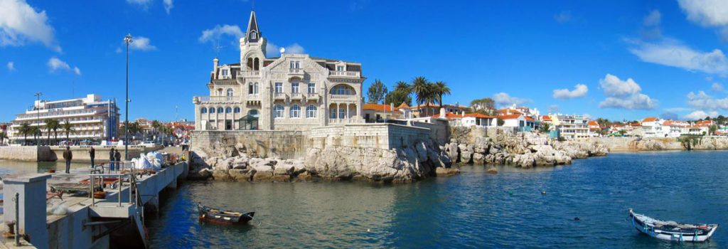 A panoramic view of the Cascais Marina