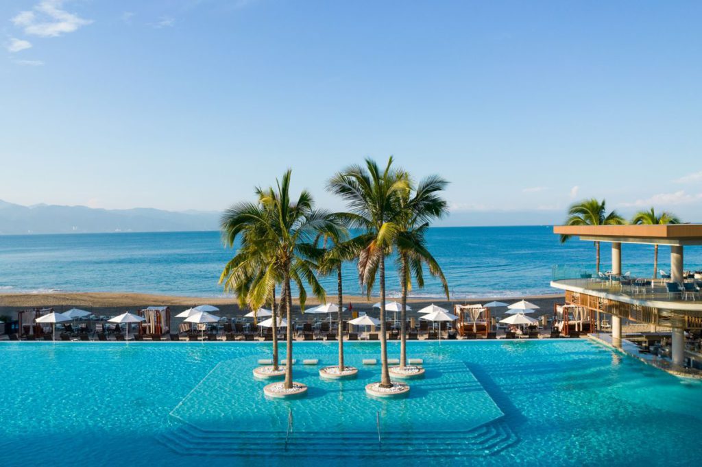 The outdoor pools at the Marriott Puerto Vallarta Resort and Spa