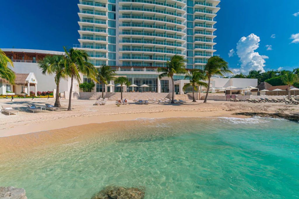 A view of the private beach at The Westin Cozumel.