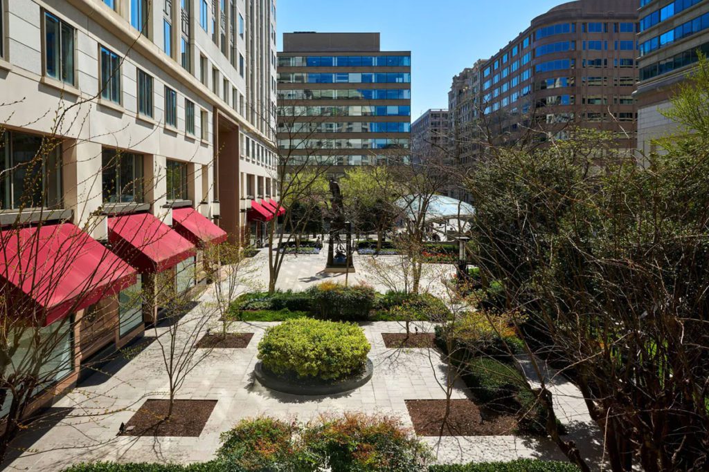 An exterior view of the Washington Marriott at Metro Center in Washington DC