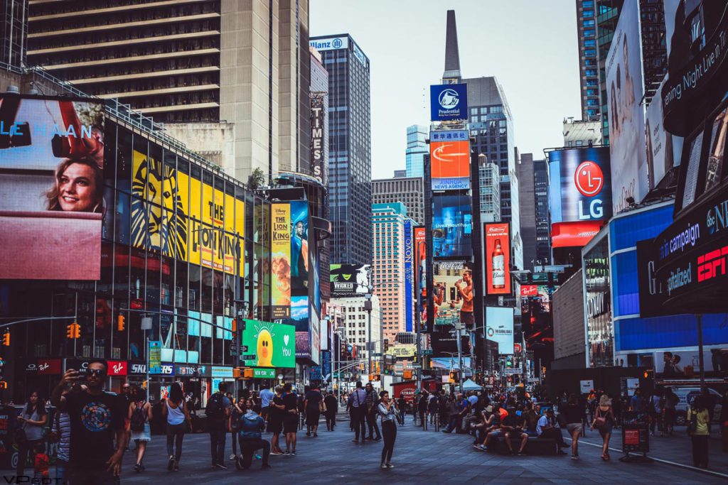 A view of Times Square in New York City.