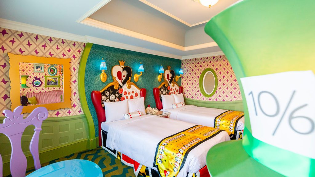 A themed room at the Tokyo Disneyland Hotel, one of the best hotels in Tokyo for families. 