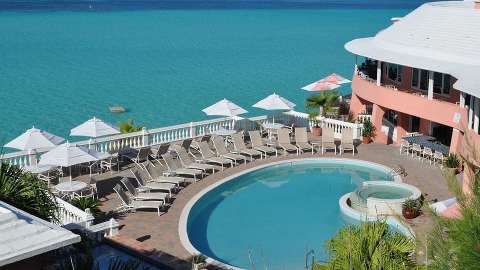 The outdoor pool at the Pompano Beach Club. 